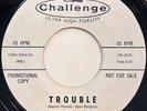 HEDLEY & LEE Trouble ROCKABILLY TEEN DJ 45 *hear*