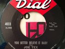 Joe Tex-You Better Believe It Baby / I Believe I'm Gonna Make It 7