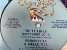 Grandmaster Flash & Melle Mel White Lines Vinyl Record Sugar Hill 80s Hip Hop EX