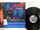 GIRLSCHOOL NIGHTMARE AT MAPLE CROSS GWR VIL-28058 JAPAN OBI PROMO VINYL LP