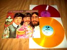 THE BEATLES GOLDMINE 2 LPS ORIG Red & Yellow Vinyl Meet Let It Be Hey Jude VI EX