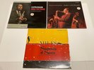 3 Vintage vinyl records Meditations/Expressions John Coltrane, 6 eye Miles Davis