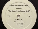 Apple Records 7” The Concert For Bangla Desh Radio Spots RARE 1-Sided