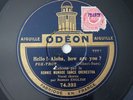 Ronnie Munro Hello, Aloha, How Are You? French 78RPM Odeon 74.332/3