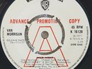 K16120 VAN MORRISON 'WILD NIGHT' UK 1971 ADVANCE 'A' LABEL PROMO 7