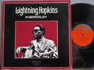 Lightning Hopkins In Berkeley Arhoolie Original Near Mint