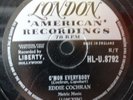 EDDIE COCHRAN 78, C'MON EVERYBODY LONDON label. 1958. Looks very nice.