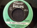 45T JUKE BOX SERGE GAINSBOURG LA NUIT D'OCTOBRE ORIGINAL TRES BEL ETAT