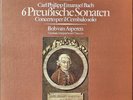 2xLP Carl Philipp Emanuel Bach 6 Preußische Sonaten / Concerto Per Il Cembalo S