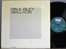 Paul Bley Trio Ballads ECM Original Germany NMint Gary Peacock Barry Altschul