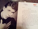 RARE DAVID BOWIE LP HEROES PLUS RCA ORIGINAL PRESS RELEASE