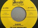 R&B DOO WOP 45 by THE FIVE DEBONAIRES HEAR IT