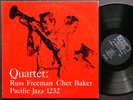 CHET BAKER Quartet RUSS FREEMAN LP WORLD PACIFIC RECORDS PJ-1232 US 1957 DG MONO