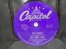 Nat King Cole It's Crazy Smile Capitol 2897 E+