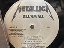 METALLICA KILL EM ALL LP SILVER LABEL MEGAFORCE ORIGINAL PRESS MRI 069