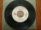 BOB DYLAN 1966 45RPM WHITE LABEL PROMO i want you B/W LIVE tom thumb EXCELLENT.