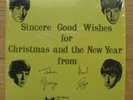 Beatles 1963 New Christmas 7 Inch White Vinyl Record Xmas Fan Club + Gifts 7