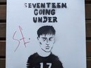 Sam Fender LP Signed Seventeen Going Under. Sprayed sleeve - Vinyl - Sealed