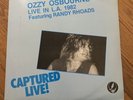 Ozzy Osbourne Randy Rhoads Captured Live  L.A. 1982 Double LP Original Owner