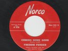 TEEN LATIN bw DEATHER 45 - FREDDIE FENDER - COMING HOME SOON -HEAR 1964 TX NORCO