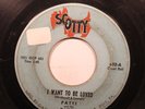 Hear  Northern Soul Pittsburgh 45 Patti & The Playboys - I Want To Be Loved / Te