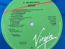 DEVO Q:  ARE WE NOT MEN?  LP Album 1978 Virgin UK BLUE VINYL 2 Promo Posters