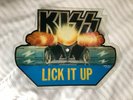 KISS, “LICK IT UP” UK TANK SHAPED VINYL PICTURE DISC EP. VERY RARE NOW