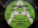 GRAHAM BONNEY SIGN ON THE DOTTED LINE UK COLUMBIA DEMO VINYL IS IN EX COND