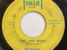 THE BEATLES Twist And Shout / There's A Place Tollie Blue Brackets 9001 45 1964