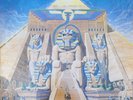 IRON MAIDEN POWERSLAVE CAPITOL 1984 Capitol Records Vinyl LP Vtg Textured Cover