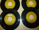 4 ROCKABILLY 45 RPM RECORDS - SUN - JOHNNY CASH, JERRY LEE LEWIS,CARL PERKINS