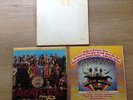 THE BEATLES 3LP Lot: The White Album, Sgt. Pepper's, Magical Mystery Tour POOR
