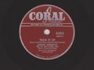 Johnny Burnette Trio TEAR IT UP Canadian Coral 61651 78rpm
