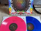 Coldplay - A HEAD FULL OF DREAMS - Die Cut Pink + Blue Colored Vinyl 2 LP - VG+