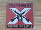 Statement Prepare For Battle 7” Record Hardline Hardcore Punk 1990 Earth Crisis