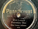 BLIND LEMON JEFFERSON PARAMOUNT Blind Lemon’s Penitentiary Blues/ Long Lastin’