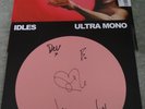 IDLES - ULTRA MONO VORTEX WHITE/BLACK SWIRL LP VINYL RECORD & SIGNED PRINT