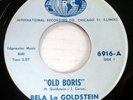 BELA GOLDSTEIN 45 Old Boris/Why Do I Love You VG+/VG++ rare Halloween soul Mc568