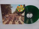 THE BEATLES Abbey Road 1978 France GREEN VINYL EX  LP Apple Records DC 8 RARE