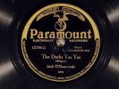78 RPM -- Jack O' Diamonds / George Hannah, Paramount 12786, EE+ Blues - Jazz