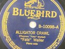 Fats Waller Alligator crawl / Clothes Line Ballet Bluebird Record 78 RPM Blues