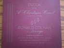 Vintage Decca Presents Dickens A Christmas Carol Ronald Colman 3 Record Set 1941