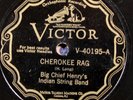 Big Chief Henry's Indian String Band VICTOR 40195 E+ 