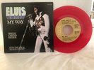 Rare ELVIS PRESLEY My Way RCA LTD ED Red VINYL Gold LABEL 45 PIC SLV - MINT