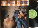 RAY CHARLES At Newport - 1959 First Stereo Press Atlantic LP - PLAYS GREAT