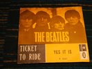 THE BEATLES: TICKET TO RIDE +1. NORWAY PRESS 1965.   Rare. Black label