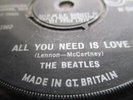 THE BEATLES ORIG 1967 UK 45 ALL YOU NEED IS LOVE NO TELEVISON CREDITS 1 G
