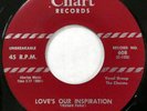CHARMS 45 Love's Our Inspiration CHART doowop MINT- Original press  Kz 878