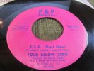 Four Below Zero 1976  E.S.P.  P&P    Parts 1 & 2 45 RPM record  RARE SOUL  C124