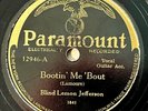 PARAMOUNT 12946 ; BLIND LEMON JEFFERSON Bootin’ Me Bout/ Empty House Blues